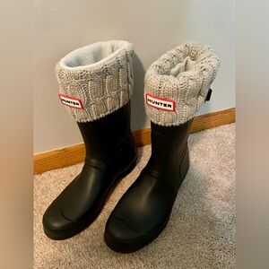 Hunter Short Rain Boots with Socks Included